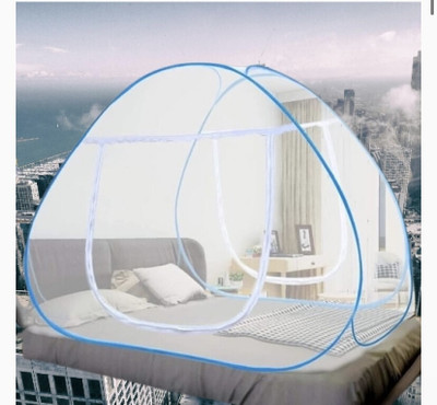THENR Nylon Adults Washable NR_mosquito_sky_026n Mosquito Net(sky blue, Tent)
