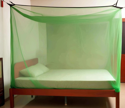 CoverCraze Polyester Adults Washable mosquito protection net {6x7 ft } Mosquito Net(Green, Tent)
