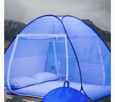 THENR Nylon Adults Washable NR_mosquito_blue_0022n Mosquito Net(Blue, Tent)