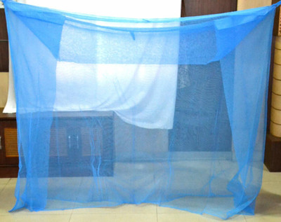BAPASITARAM Polyester Adults Washable BAPA-The_RK_SB_D_BL_038 Mosquito Net(Blue, Bed Box)