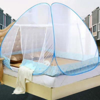 SIFRA Polyester Adults Washable Premium Blue_MS_208 Mosquito Net(OCEAN BLUE, Tent)