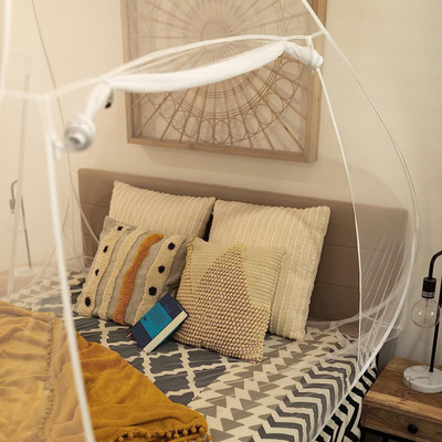BELSODINE Polyester Adults Washable NEWMOSQUITO NETN409 H409 Mosquito Net(Multicolor, Tent)