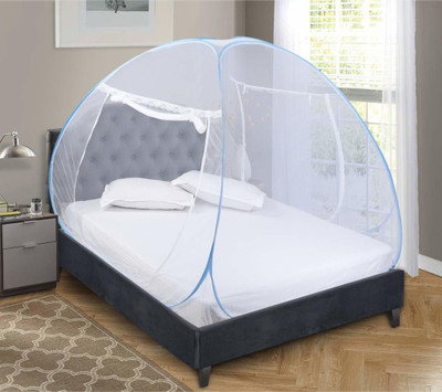 Yunik Polyester Adults Washable BLUEUNETINL0X_21 Mosquito Net(Blue, Tent)