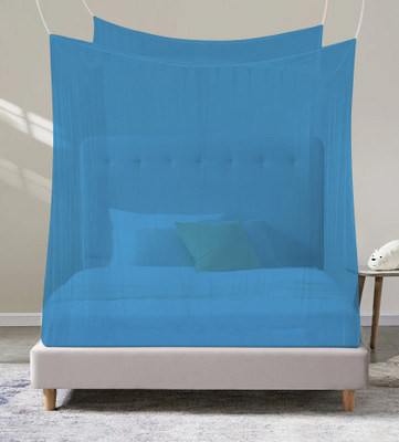 Nissi Polyester Adults Washable Dobule Bed Polyster Mosquito Net 4 x 6.5ft For Adults A001 Mosquito Net(Blue, Tent)