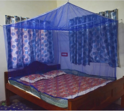 Ym textiles mosquitoes Nylon Adults Washable Moni Mosquito Net(Blue, Bed Box)
