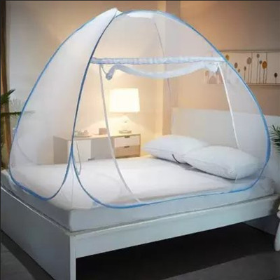 ZTM FOLDABLE PREMIUM QUALITY DOUBLE BED MOSQUITO NET Polyester Washable Adults Mosquito Net(White, Tent)