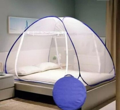 Fozii Enterprises Polyester Adults Washable FF54u Mosquito Net(Blue, Tent)