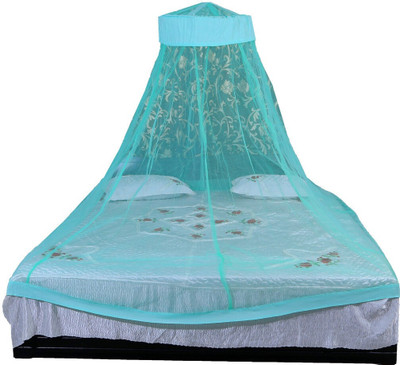 radha tex Nylon Adults Washable Rectangular Fine Mesh Mosquito Net,Insect Protection Indoor & Outdoor _H27 Mosquito Net(Green, Tent)