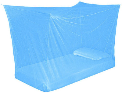 Radha Nylon Adults Washable Rectangular Fine Mesh Mosquito Net,Insect Protection Indoor & Outdoor x1.63 Mosquito Net(Blue, Tent)