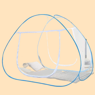 NR Enterprises Polyester Adults Washable nr_MOSQUITO_NET_KING_TENT)7901 Mosquito Net(sky blue, Tent)
