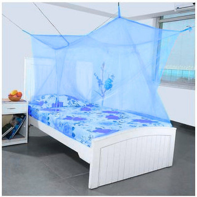 EpicEdge Polyester Adults Washable 6FT x 3FT Single bed Mosquito Net(Blue, Bed Box)