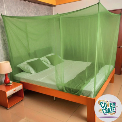 CoverCraze insect and mosquito protection net Polyester Washable Adults Mosquito Net(Olive Green, Tent)
