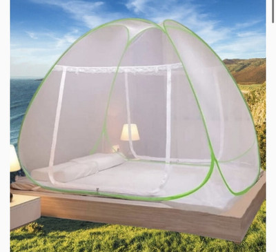 THEE NR Nylon Adults Washable NR_GREEN_mosquito_13n Mosquito Net(Green, Tent)