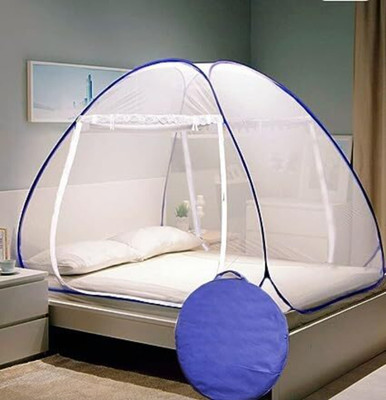 Fozii Enterprises Polyester Adults Washable FoziMN-1291AB Mosquito Net(Blue, Tent)