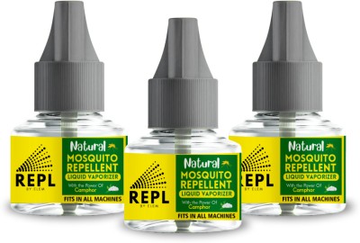ELEM Repl Natural Mosquito Repellent Vaporizer with the power of Camphor Mosquito Vaporiser Refill(3 x 40 ml)