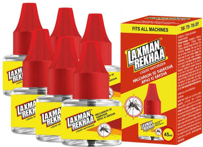 Laxmanrekhaa Liquid Vapourizer Refill Mosquito Vaporiser Refill(6 x 45 ml)
