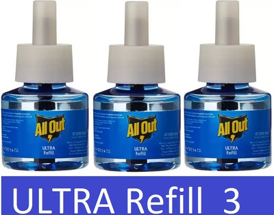 All Out ULTRA 3 Mosquito Vaporiser Refill (45 x 3) Mosquito Vaporiser Refill(3 x 45 ml)