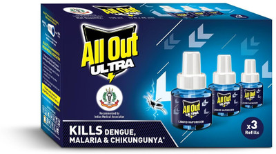 All Out Mosquito Vaporiser Refill (3 x 45 ml) Mosquito Vaporiser Refill(3 x 45 ml)