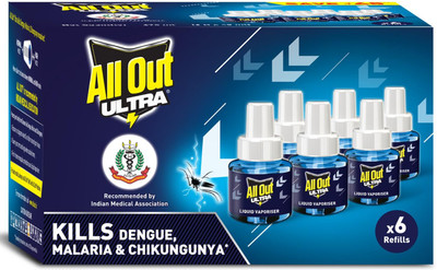All Out A O Ultra Mosquito Vaporiser Refill(6 x 45 ml)
