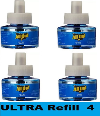 All Out Ultra Mosquito Vaporiser Refil ^^ (45 X 4) Mosquito Vaporiser Refill(4 x 45 ml)