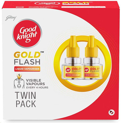 Good Knight Gold Flash Repellent Liquid Mosquito Vaporiser Refill(2 x 45 ml)