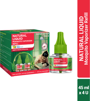 Flipkart Supermart Natural Liquid Mosquito Vaporiser Refill(4 x 45 ml)