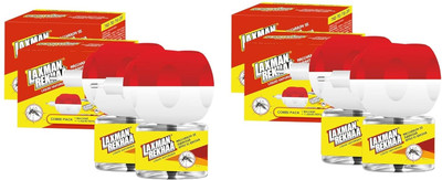 Laxmanrekhaa Liquid Vaporizer Refill + Machine Mosquito Vaporiser Refill(4 x 45 ml)