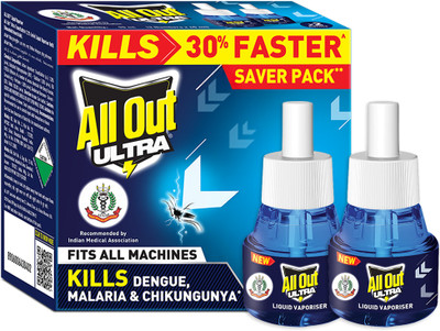 All Out Ultra Mosquito Vaporiser Refill(2 x 45 ml)
