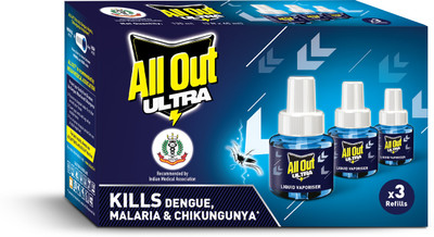 All Out Ultra Mosquito Vaporiser Refill(3 x 45 ml)