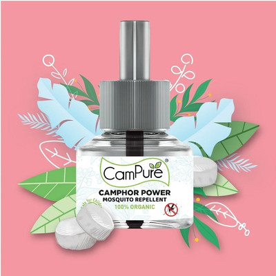 CamPure Camphor Mosquito Vaporiser Refill(5 x 45 ml)