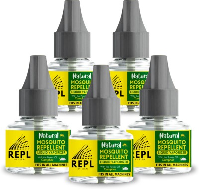 ELEM Repl Natural Mosquito Repellent Vaporizer with the power of Camphor Mosquito Vaporiser Refill(5 x 40 ml)