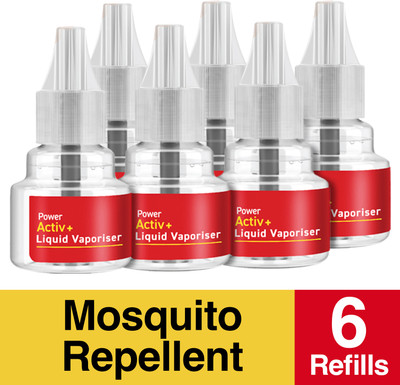Good Knight Power Activ+ Liquid Mosquito Vaporiser Refill(6 x 45 ml)