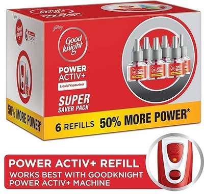 Godrej Good Knight Power Active Mosquito Vaporiser Refill(6 x 7.5 ml)