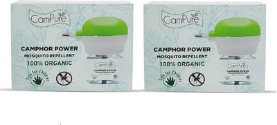 CamPure MOSQUTO POWER MACHINE + pack of 2 Mosquito Vaporiser Refill(45 ml)