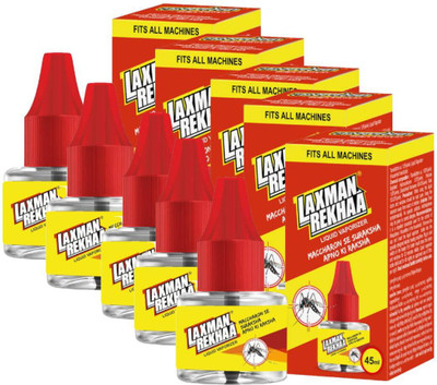 Laxmanrekhaa Mosquito Vaporizer Mosquito Vaporiser Refill(5 x 45 ml)