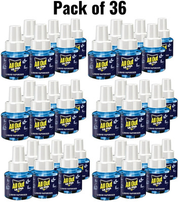 All Out Ultra Mosquito Vaporiser Refill-36pc Mosquito Vaporiser Refill(36 x 45 ml)