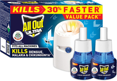 All Out Ultra Mosquito Vaporiser(1 Unit 2 Refill)