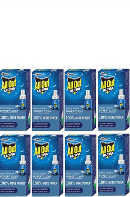 All Out REFILL PACK OF 8 Mosquito Vaporiser(1 Unit 8 Refill)