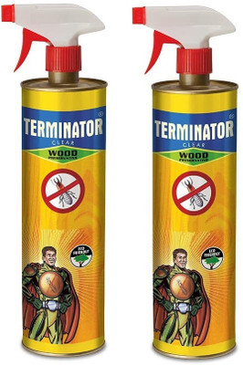 Terminator Eco-Friendly Wood Preservative For Termite & Borer Control Spray - 2 X 500 ml Mosquito Vaporiser(1 Unit 2 Refill)