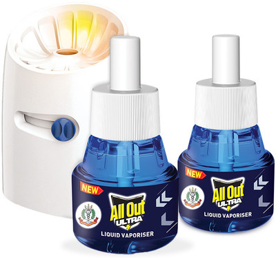 All Out Ultra Mosquito Vaporiser(1 Unit 2 Refill)