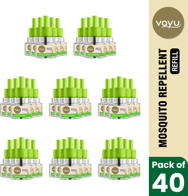 Vayu Mosquito Repellent Refill Pack of 40 (40x45ml) Mosquito Vaporiser(1 Unit 40 Refill)