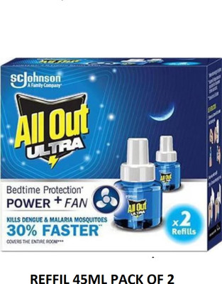 All Out reffil 45ml pack of 2 Mosquito Vaporiser(1 Unit 2 Refill)