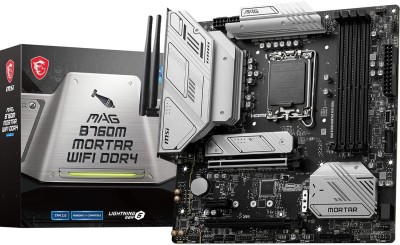 MSI MAG B760M Mortar WiFi DDR4 Gaming 12th/13th Gen Intel Processors, LGA 1700 Motherboard(Black)