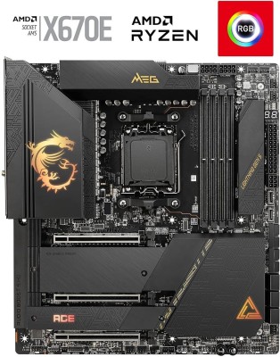 MSI MEG X670E ACE E-ATX - Support AMD Ryzen 7000 Motherboard(Black)