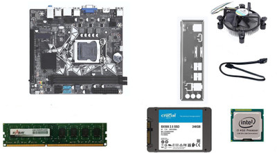 ZEBRONICS H81+240GB CRUCIAL SSD + 4GB starlite DDR3 RAM with CORE i3 4Th GEN CPU Combo set LGA 1150Socket ATX Intel H81 Express Chipset DDR3 Motherboard for Desktop ZEBRONICS H81+240GB CRUCIAL SSD + 4GB starlite DDR3 RAM with CORE i3 4Th GEN CPU Combo set LGA 1150Socket ATX Intel H81 Express Chipset DDR3 Motherboard for Desktop