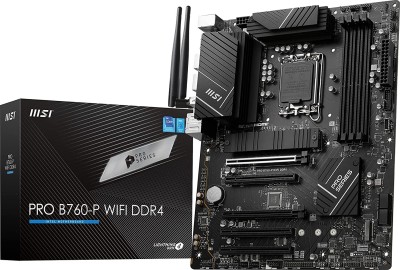 MSI PRO B760-P WIFI DDR4 LGA 1700 ATX (Supports 12/13th Gen Intel Processors) Motherboard(Black)