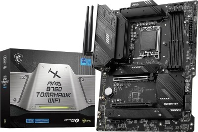 MSI MAG B760 TOMAHAWK WIFI I ATX I Socket LGA 1700 I DDR5 Gaming Motherboard(Black)