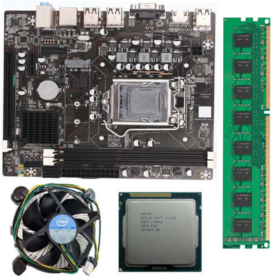 sszeb H61-NVM2P-i3-4GB LGA 1155Socket ATX Intel H61 Chipset DDR3 Motherboard for Desktop
