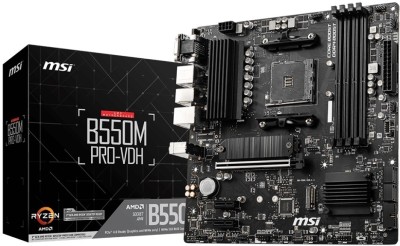 MSI B550M PRO-VDH Motherboard(Black)