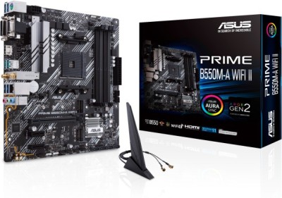 ASUS PRIME B550M-A WIFI II Motherboard(Black)